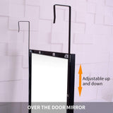NNEDSZ Full-Length Mirror Long Standing for Bedroom and Bathroom (106 x 35 cm, Black)