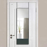 NNEDSZ Full-Length Mirror Long Standing for Bedroom and Bathroom (106 x 35 cm, Black)