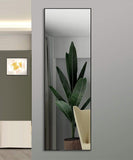 NNEDSZ Full-Length Mirror Long Standing for Bedroom and Bathroom (106 x 35 cm, Black)