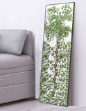 NNEDSZ Full-Length Mirror Long Standing for Bedroom and Bathroom (106 x 35 cm, Black)