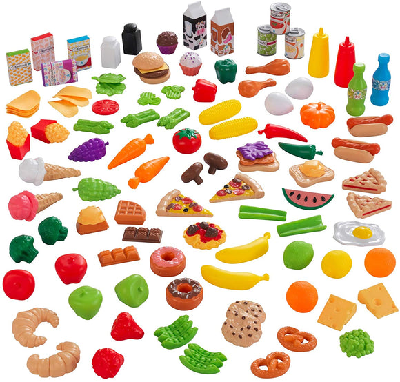 NNEDSZ Tasty Treats Play Food Set for kids (115 pcs)