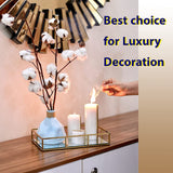 NNEDSZ TGold Mirror Decorative for Storage Jewelry and Makeup accessories