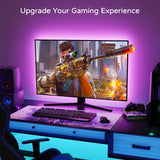NNEDSZ 3M LED Strip Lights Rope Light for TV, Gaming and Computer (Lights Strip App with Remote Control)