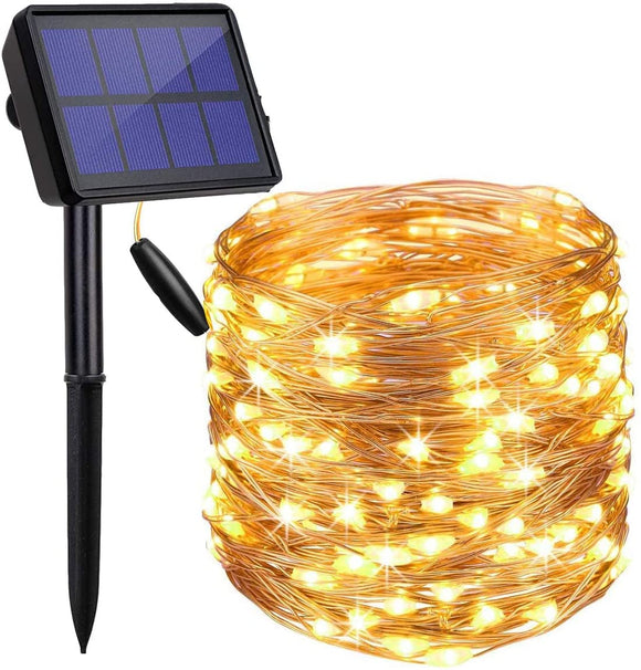 NNEDSZ 200 Waterproof LED Solar Fairy Light Outdoor with 8 Lighting Modes for Home,Garden and Decoration