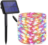 NNEDSZ 20m 200 LED Solar Powered Outdoor Lights with 8 Lighting Modes and Waterproof for Home,Garden and Decoration