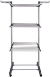 NNEDSZ 3 Tier Foldable Clothes Drying Rack for Laundry Dryer with Hanger Stand Rail Indoor