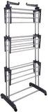 NNEDSZ 3 Tier Foldable Clothes Drying Rack for Laundry Dryer with Hanger Stand Rail Indoor