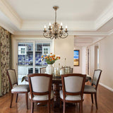 NNEDSZ French Country Chandelier, 6 Lights, Rustic