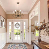 NNEDSZ French Country Chandelier, 6 Lights, Rustic