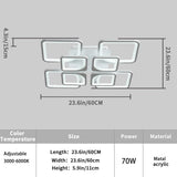 NNEDSZ Modern LED Ceiling Light Dimmable with Remote Control