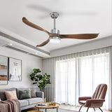 NNEDSZ Modern Ceiling Fan with Lights, Remote, Brown