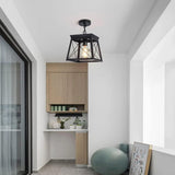 NNEDSZ Farmhouse Pendant Light Rustic Lantern Chandelier Black