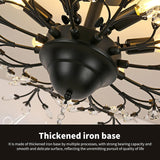 NNEDSZ Crystal Chandelier LED Ceiling Light , 4 lights,  Black