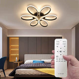 NNEDSZ Modern LED Chandelier Flush Mount Lamp Remote Control (60cm)