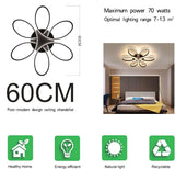 NNEDSZ Modern LED Chandelier Flush Mount Lamp Remote Control (60cm)