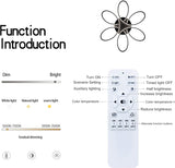 NNEDSZ Modern LED Chandelier Flush Mount Lamp Remote Control (60cm)