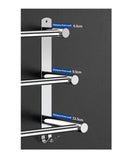 NNEDSZ Stretchable 45-75 cm Towel Bar for Bathroom and Kitchen (Three Bars)
