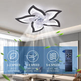 NNEDSZ Low Ceiling Light Fan, Low Profile, 6 Wind Speed, 3 Colors (69 cm)