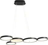 NNEDSZ LED Black pendent Light with Remote Control, 54W