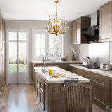 NNEDSZ Crystal Chandelier Vintage, 3 Lights, Gold