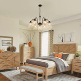 NNEDSZ Crystal Chandelier Industrial Farmhouse, Black