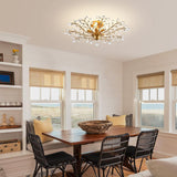 NNEDSZ Crystal Chandelier Vintage, 5 Lights, Gold