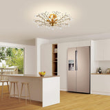 NNEDSZ Crystal Chandelier Vintage, 5 Lights, Gold