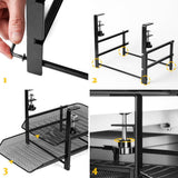 NNEDSZ Under Desk Clamp Storage, Basket Organizer, Drawers