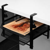 NNEDSZ Under Desk Clamp Storage, Basket Organizer, Drawers