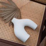 NNEDSZ Ceramic Set of 2 Modern White Vases for Home D�cor