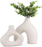NNEDSZ Ceramic Set of 2 Modern White Vases for Home D�cor