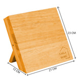 NNEDSZ Natural Bamboo Magnetic Knife Block Holder with Strong Magnets for Home Kitchen Storage & Organisation