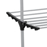 NNEDSZ Folding 3 Tier Clothes Laundry Drying Rack with Stainless Steel Tubes for Indoor & Outdoor Home
