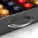 NNEDSZ CARLA HOME Coffee Pods Holder Storage Drawer Compatible with 60 Nespresso Pods for Kitchen Storage & Organisation (Black)