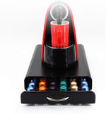NNEDSZ CARLA HOME Coffee Pods Holder Storage Drawer Compatible with 60 Nespresso Pods for Kitchen Storage & Organisation (Black)