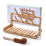 NNEDSZ CARLA HOME Portable Bamboo Baby Bottle Drying Rack