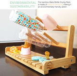 NNEDSZ CARLA HOME Portable Bamboo Baby Bottle Drying Rack