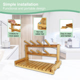 NNEDSZ CARLA HOME Portable Bamboo Baby Bottle Drying Rack