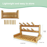 NNEDSZ CARLA HOME Portable Bamboo Baby Bottle Drying Rack