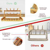 NNEDSZ CARLA HOME Portable Bamboo Baby Bottle Drying Rack
