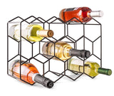 NNEDSZ 14 Bottle Freestanding Modern Metal Countertop Wine Rack Countertop