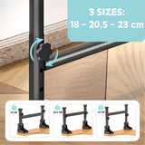 NNEDSZ Bamboo Toilet Stool Foldable and Adjustable Height with Non-Slip Layer for Bathroom