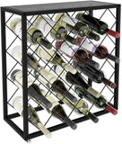 NNEDSZ Freestanding Metal Wine Rack for 25 Bottles