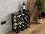 NNEDSZ Freestanding Metal Wine Rack for 25 Bottles