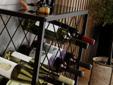 NNEDSZ Freestanding Metal Wine Rack for 25 Bottles
