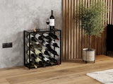 NNEDSZ Freestanding Metal Wine Rack for 25 Bottles