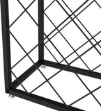 NNEDSZ Freestanding Metal Wine Rack for 25 Bottles