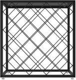 NNEDSZ Freestanding Metal Wine Rack for 25 Bottles