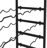 NNEDSZ 6-Tier Freestanding Wine Rack for 30 Bottles with Wood Countertop and Sturdy Metal Frame