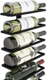 NNEDSZ Metal Wall Mount Wine Rack for Wine Bottles, Liquor, Champagne (Holds 10 Bottles)